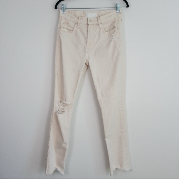 Mother Superior The Flirt Chew Jeans in White Unnatural Acts - Picture 2 of 14